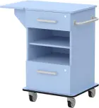 VIZITA 03 N mobilní vozík vizitový, korpus blankyt, čílka blankyt