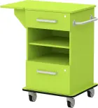 VIZITA 03 N mobilní vozík vizitový, korpus jarní zeleň, čílka jarní zeleň