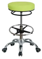 LZ 24 H židle lékařská, kruh pro nohy, kříž chrom, ekokůže, pistáciová