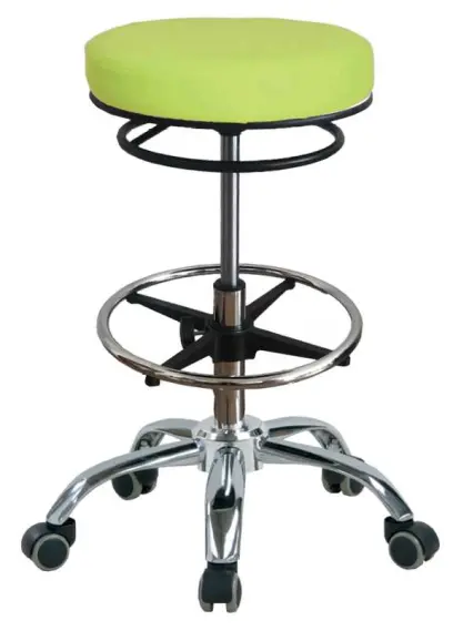 LZ 24 H židle lékařská, kruh pro nohy, kříž chrom, ekokůže, pistáciová