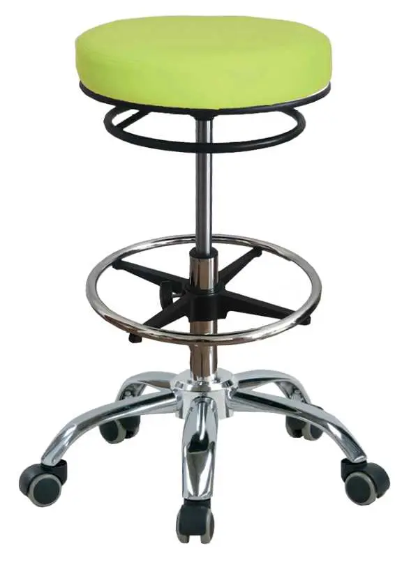 LZ 24 H židle lékařská, kruh pro nohy, kříž chrom, ekokůže, pistáciová