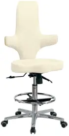 LZ 31 H židle lékařská, kříž chrom, ekokůže, smetanová