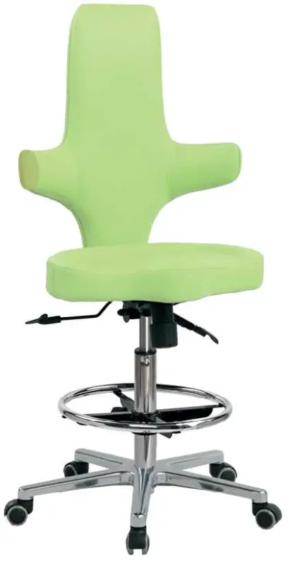 LZ 31 H židle lékařská, kříž chrom, ekokůže, pistáciová