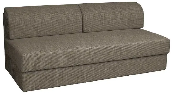 MARIANA S OPĚRKOU, válenda celočalouněná, látka BORA B 26 - tm.šedý melír