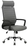 VISTA židle kancelářská, PU šedá