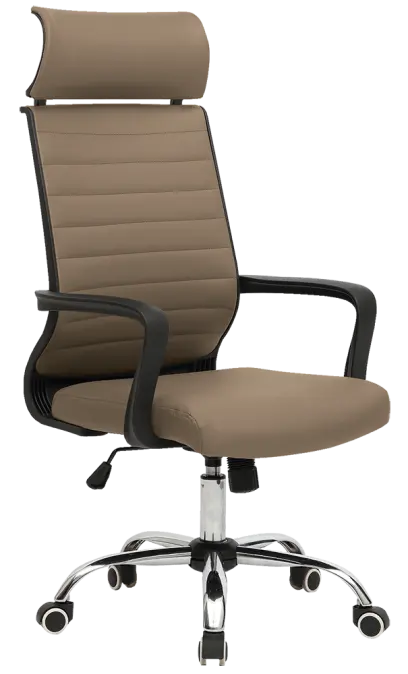 VISTA židle kancelářská, PU béžová