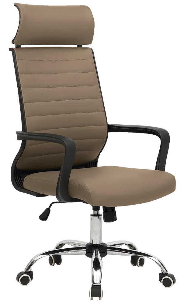 VISTA židle kancelářská, PU béžová