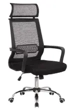 LAUREN židle kancelářská, kříž chrom, MESH černá