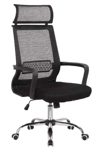 LAUREN židle kancelářská, kříž chrom, MESH černá