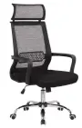 LAUREN židle kancelářská, kříž chrom, MESH černá