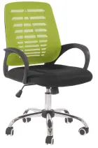 EMILY židle kancelářská, kříž chrom, MESH zelená