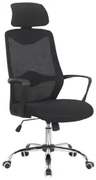 AVANTI židle kancelářská, kříž chrom, MESH černá