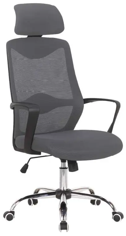 AVANTI židle kancelářská, kříž chrom, MESH šedá