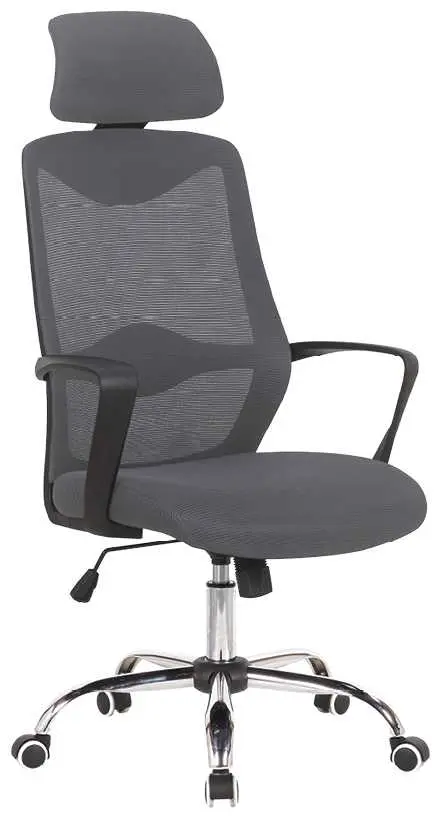 AVANTI židle kancelářská, kříž chrom, MESH šedá