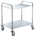 MOBILE 21 vozík 2-policový, 850 x 810 x 460 mm, nerez