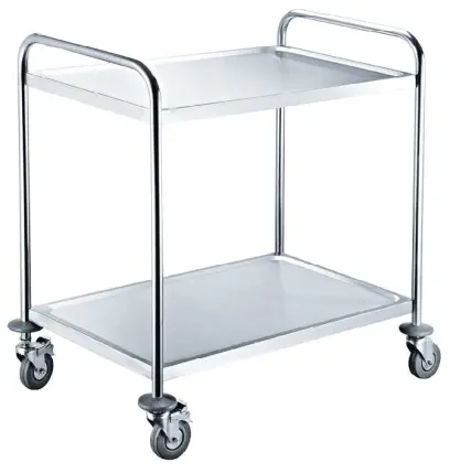 MOBILE 21 vozík 2-policový, 850 x 810 x 460 mm, nerez