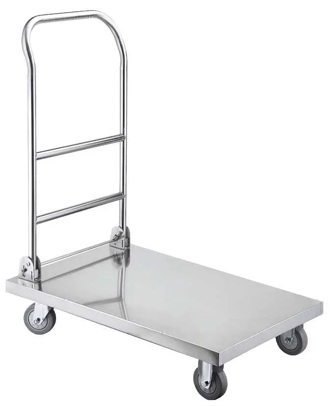 PVN 82 vozík plošinový skládací, 820x520x970 mm, nerez