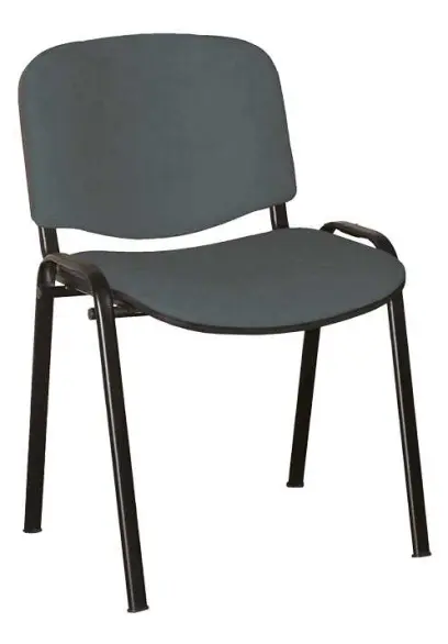 ALTAMIRA židle konferenční, kostra černá, látka SUE 24 tmavě šedá