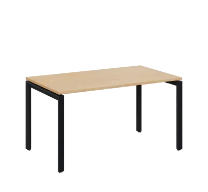 SEK-U - 14 stůl kancelářský, kovová podnož černá, deska 25 mm, široký 1400 mm, bříza irská SEK-U - 14 stůl kancelářský, kovová podnož černá, deska 25 mm, široký 1400 mm, bříza irská