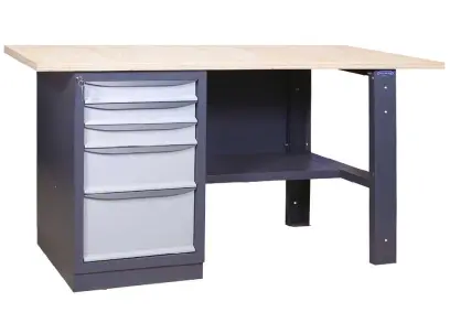 SDU 4 200/80 stůl s 5-ti zás.kontejnerem, spárovka s. 40 mm