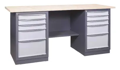 SDU 7 200/80 stůl, 2x  5-ti zás.kontejner, spárovka s. 40 mm