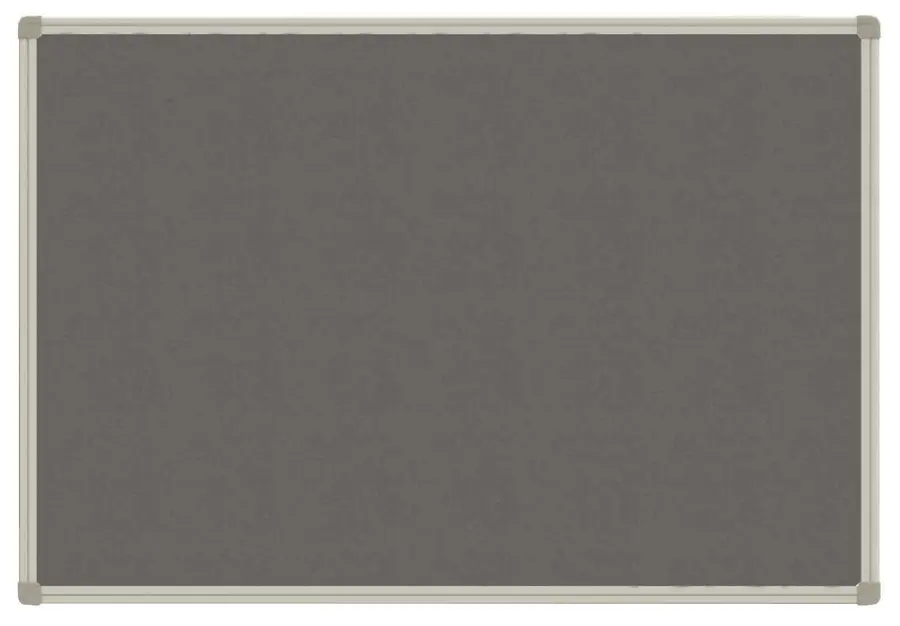 NTN 90/180 nástěnka textilní, šedá, 900x1800 mm