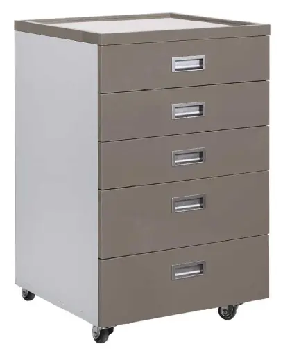 DENTAL 1 vozík asistenční, korpus šedá, čílka tmavě šedá