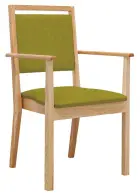 IRIS židle seniorská, látka zelená