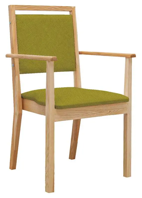 IRIS židle seniorská, látka zelená