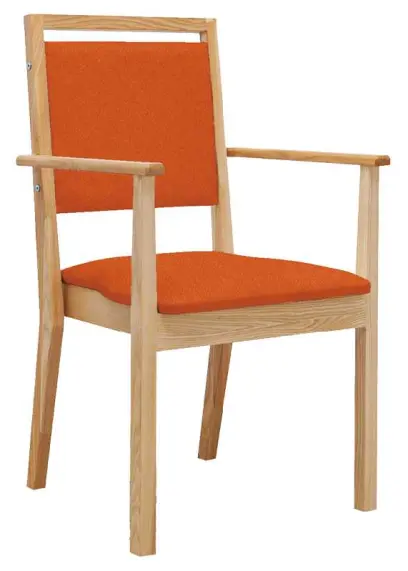 IRIS židle seniorská, látka cihlová