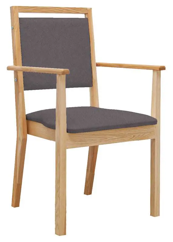 IRIS židle seniorská, látka tmavě šedá