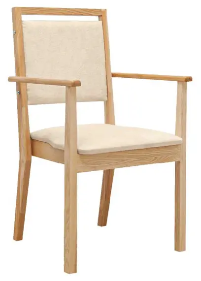 IRIS židle seniorská, koženka krémová