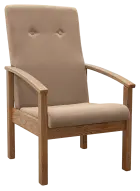 ANTAL křeslo čalouněné látkou, béžová