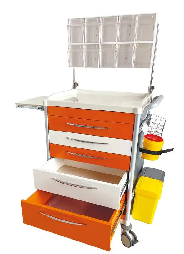 OVM - 03 vozík zdravotnický, oranžová/bílá