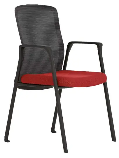 MARTA - B židle konferenční, červená
