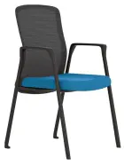 MARTA - B židle konferenční, modrá