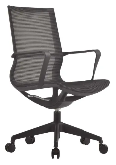 VIKTORIE - B kancelářská židle, černý kříž nylon, mesh černá