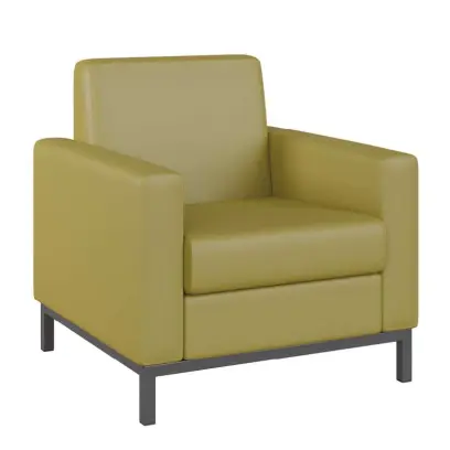 SALOME 1 křeslo, koženka zelinkavá