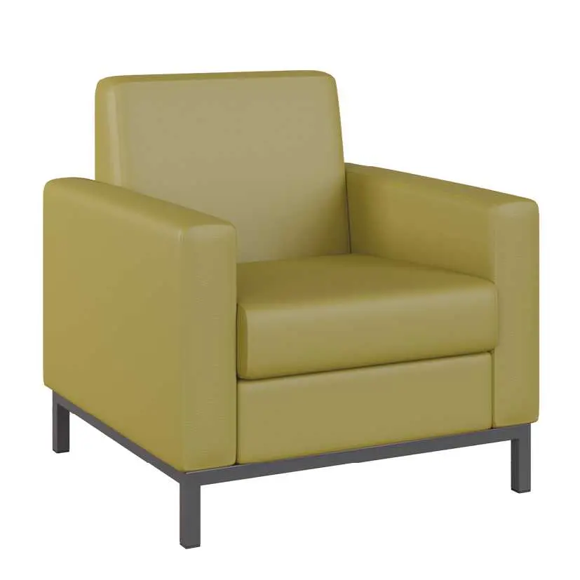 SALOME 1 křeslo, koženka zelinkavá