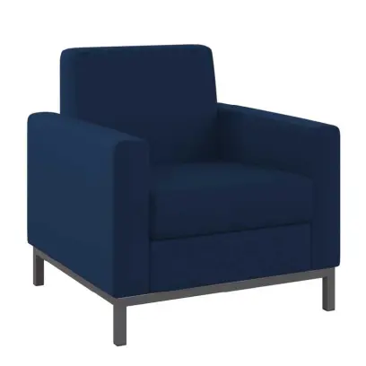 SALOME 1 křeslo, látka tmavě modrý melír