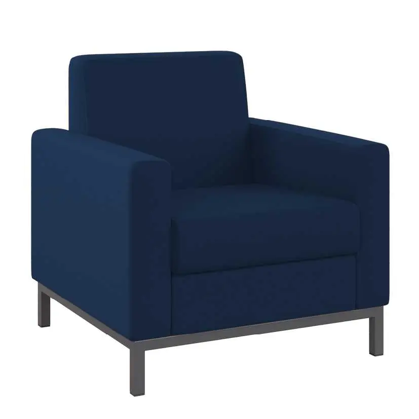 SALOME 1 křeslo, látka tmavě modrý melír