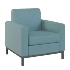 SALOME 1 křeslo, látka modrá vodní