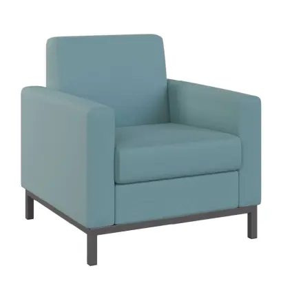 SALOME 1 křeslo, látka modrá vodní