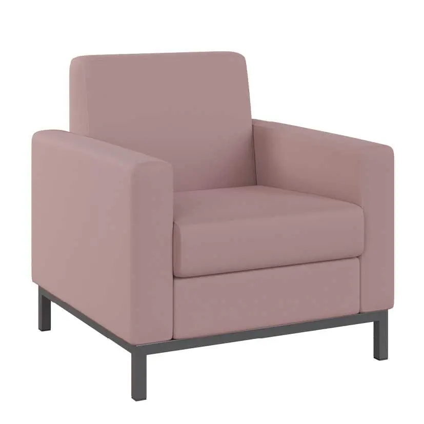 SALOME 1 křeslo, látka hnědo-purpurová