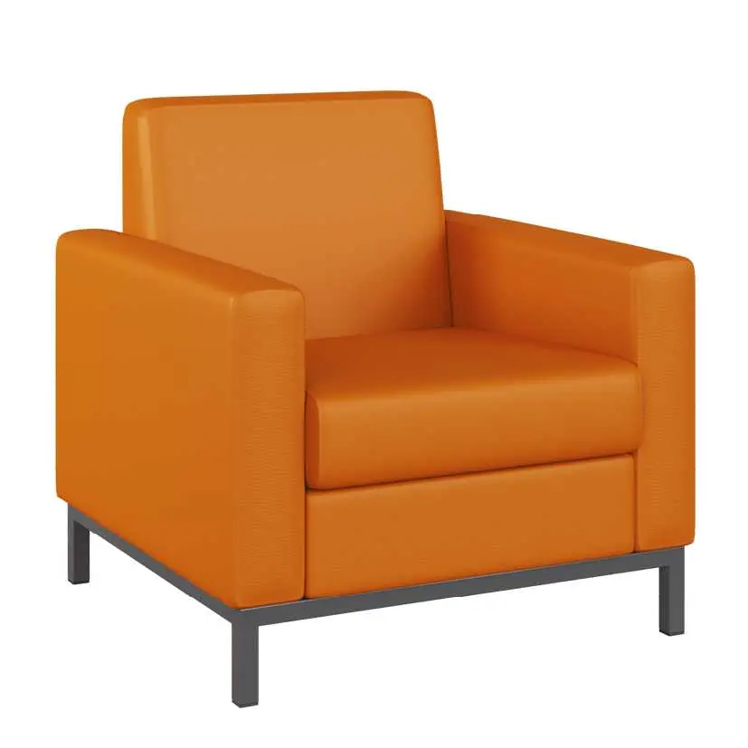 SALOME 1 křeslo, koženka cihlová