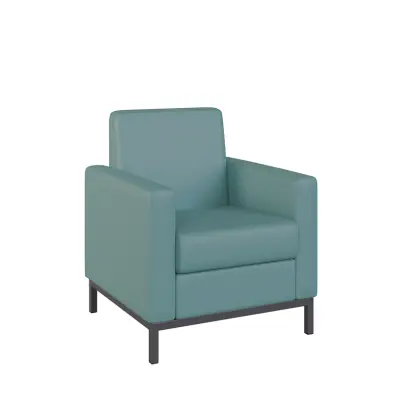 SALOME 1 křeslo, koženka holubí šeď