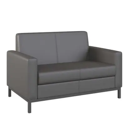 SALOME 2 pohovka, koženka tmavě šedá