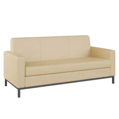 SALOME 3 pohovka, koženka krémová