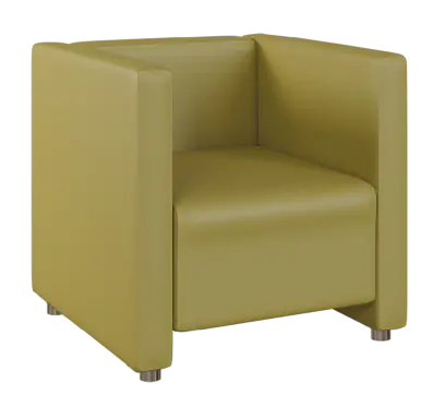 MIRA 1 křeslo, koženka zelinkavá