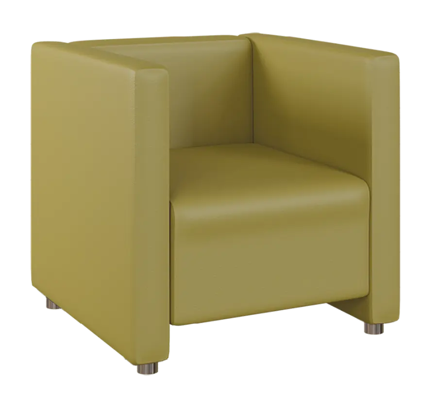 MIRA 1 křeslo, koženka zelinkavá